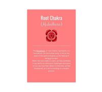 GIEIG Poster artistico da parete su tela con yoga, meditazione spirituale, chakra della radice, per estetica della stanza, senza cornice, 40,6 x 61 cm