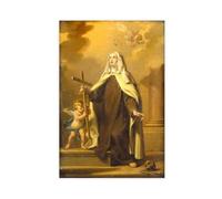 GIEIG Poster con ritratto di Santa Margherita di Cortona, per l'estetica della stanza, stampa artistica da parete su tela, senza cornice, 60 x 90 cm