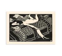 GIEIG Poster su tela con Felix Vallotton, La Paresse (pigrizia), decorazione da parete per camera da letto, ufficio, cucina, regalo, 40 x 60 cm
