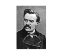 GIEIG Poster su tela con fotografia di Friedrich Nietzsche, decorazione da parete per camera da letto, ufficio, stanza, regalo, senza cornice, 60 x 90 cm