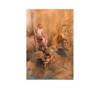 GIEIG Poster su tela con la Santissima Trinità di Peter Paul Rubens, decorazione per camera da letto, sport, ufficio, camera da letto, regalo, senza cornice, 40 x 60 cm