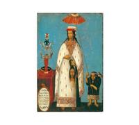 GIEIG Poster su tela con Principessa Inca - La Gran Nusta Mama Occollo, decorazione per camera da letto, sport, ufficio, camera da letto, regalo, senza cornice, 30 x 45 cm