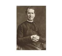 GIEIG Stampa artistica da parete con ritratto di San Giovanni Bosco con Saint Don Bosco, stampa artistica da parete moderna per camera da letto, senza cornice, 50 x 75 cm