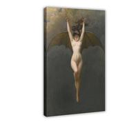 GIEIG Stampa artistica da parete su tela, con immagine di Albert Joseph Penot, con immagine di The Bat Woman, per casa, scuola, ufficio, 30 x 45 cm