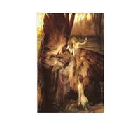 GIEIG Stampa artistica da parete su tela con immagine di Herbert James Draper, motivo Il lamento di Icaro, decorazione moderna per camera da letto, senza cornice, 40 x 60 cm