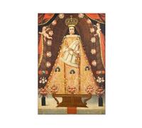 GIEIG Stampa artistica da parete su tela con scritta in lingua inglese "Our Lady of Betlemme", stampa artistica da parete per casa, scuola, ufficio, senza cornice, 60 x 90 cm