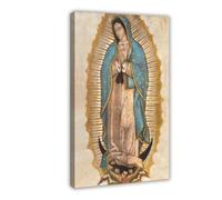 GIEIG Stampa artistica da parete su tela con scritta "Our Lady of Guadalupe", per poster estetico della stanza, 40 x 60 cm