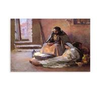 GIEIG Stampa artistica da parete su tela, motivo: La Natività di Gari Melchers, decorazione moderna per camera da letto, senza cornice, 30 x 45 cm