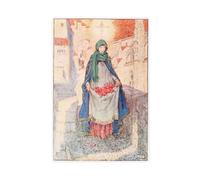 GIEIG Stampa artistica su tela con stampa di Santa Elisabetta d'Ungheria di Eleanor Fortescue Brickdale, decorazione moderna per camera da letto, 60 x 60 cm