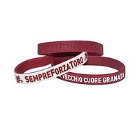 Giemme Articoli promozionali - Coppia Braccialetti Stemma Torino Toro Prodotto Ufficiale Granata Idea Regalo