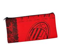 Giemme articoli promozionali PORTAPENNE Ecopelle Nera Milan Prodotto Ufficiale Idea Regalo Calcio