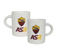 Giemme Mini Mug Set 2 Tazzine Caffe' AS Roma Calcio Prodotto Ufficiale PS 37753