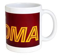 GIEMME S.r.l. Tazza Roma in Ceramica, Ufficiale, Rosso e Bianco