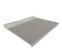 GIEMME Spianatoia Inox 52x50 cm con Alzatina 4 cm per Impasti