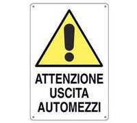 Giemmeargenta - Cartello uscita automezzi 43x68 cm
