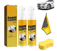 Gienslru All Around Master Schiuma detergente, Schiuma detergente multifunzionale per auto, Schiuma detergente per auto, Schiuma magica per auto, Schiuma detergente per tutti gli usi (100ML, 2pezzi)