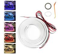 Gienslru Dynamic Flowing Car Trunk Light Strip, IP65 Waterproof Intelligent Car Led Interior Lights, Flexible Cutting Universal Auto Interior Lights, for Cars Suvs Trucks (Warm, 13.1ft)