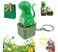 Gienslru Lizard Keychain Sound, Lizard Button, Rechargeable Lizards Anxiety Relief Keychain Button Toy, Lizards Push & Click Keychains, Funny Rechargeable Colourful Lights (1pc)