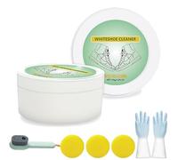 Gienslru Rozino White Shoe Cleaner, crema detergente multiuso per scarpe, senza risciacquo, multi-effetto, crema per la pulizia delle scarpe bianca, 1 pezzo, Taglia unica