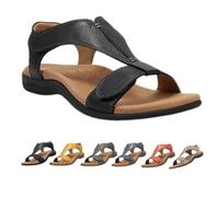 Gienslru Sandali Ortopedici Donna Estive Comode Vintage Scarpe Ortopediche Basse Infradito Piscina Sandalo Ortopedico con Zeppa Supporto Ciabatte per Sportivi Camminare Spiaggia Viaggi 35-44 EU
