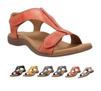 Gienslru Sandali Ortopedici Donna Estive Comode Vintage Scarpe Ortopediche Basse Infradito Piscina Sandalo Ortopedico con Zeppa Supporto Ciabatte per Sportivi Camminare Spiaggia Viaggi 35-44 EU