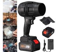 Gienslru Turbo Jet Blower, Cordless Turbo Super Power Air Duster, Cordless Turbo Jet Blower, Jet Pro Maxx Portable Jet Blower, Super Jet Fan Blower for Drying, Cleaning (Nero, Modello C)