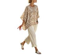 Gienslru Tuta Donna Estivo Completa Casual Set 2 Pezzi Pantaloni Larghi e Top Oversize Boho Tute Kaftano Sportive Primavera Cotone Leggero Completo Outfit Mare Vacanza Cerimonia Co-ord Elegante