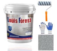 Gienslru Vernice epossidica colorata sabbia per pavimenti, Louis Forest Epoxy Fl-oor Pa-int, vernice epossidica per pavimenti in calcestruzzo, rivestimento per pavimenti in resina epossidica ad