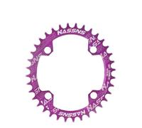 GiereR Corone per Bicicletta MTB Anello Catena Corona Ovale 104bcd Corona 30 32 34 36 38 40 42 Denti Mountain Bike Corona Pignone Bicicletta Rotonda Ciclismo (Size : 30T, Color : HA Purple Oval)