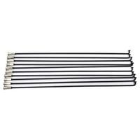 GiereR Raggi per Bicicletta Bicicletta elettrica 12G Raggi in Acciaio Inox Calibro 2.5mm Lunghezza 117-256mm Raggi in Acciaio con Corrispondenza Dadi Capezzoli 10 Pz/Lotto (Material : 233mm 10 PCS)