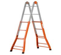 GIERRE SCALA TELESCOPICA IN ACCIAIO ANTISCIVOLO ACAL100 SERIE 5 PIOLI 4+4