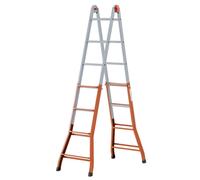 Gierre Peppina A0010 - Scala Multifunzione Telescopica - Acciaio 6 Pioli