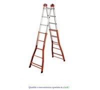 Gierre scala telescopica multiuso Peppina Super 4+5 gradini portata 100 kg