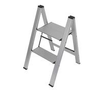 GIERRE Scaletta 2 Gradini Alluminio 72H x 45 cm Con Blocco Automatico all'Apertu