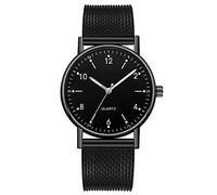 Gierzijia Orologio da polso da donna ultra sottile e luminoso, semplice cinturino in silicone al quarzo, facile da leggere, regalo per mamma, moglie e amici, nero, One Size, Orologio al quarzo