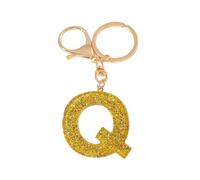 Gierzijia Simpatico portachiavi in resina con paillettes dorate dalla A alla Z, da donna, con lettera iniziale, accessori per borse, Domande e risposte:, taglia unica