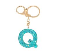 Gierzijia Simpatico portachiavi in resina con paillettes verdi A-Z alfabeto per donne, lettera iniziale portachiavi accessori borsa ciondoli, Domande e risposte:, taglia unica