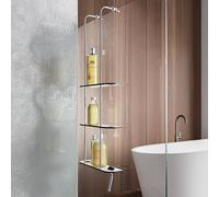 Giese Bodyguard portaoggetti doccia, 30462-02, Bodyguard cromo/bianco/nero [Accessori Bagno > Mensole Doccia]