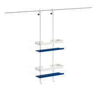 Giese Newport portaoggetti doccia, 30710-78, Newport bianco opaco/blu [Accessori Bagno > Mensole Doccia]