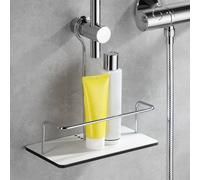 Giese Universal portaoggetti doccia, 10013-02, Universal cromo/bianco [Accessori Bagno > Mensole Doccia]