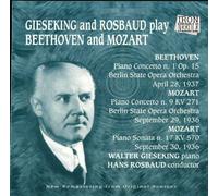 Gieseking - Beethoven/Mozart;Piano Wks