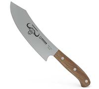 Giesser since 1776 - Made in Germany - Coltello da cuoco, 20 cm, manico in legno d'oliva, PremiumCut Chefs No 1, coltello da cucina, manico in legno, inossidabile, coltello tedesco da barbecue