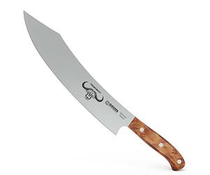 Giesser since 1776 - Made in Germany - Coltello da cuoco, 30 cm, Tree of Life, PremiumCut Barbecue No 1, coltello da cucina, manico in legno di thuja, inossidabile, coltello da griglia tedesco