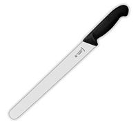 Giesser since 1776 - Made in Germany - Coltello per prosciutto nero, Basic Black, lama di 25 cm, antiscivolo, coltello per salumi lavabile in lavastoviglie, acciaio inossidabile