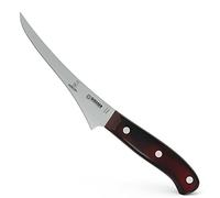 Giesser since 1776 - Made in Germany - Coltello per sfilettare, 17 cm, Rocking Chefs, PremiumCut Fillet No 1, manico in micarta, rosso, rivettato, inossidabile, coltello da griglia tedesco