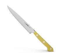 Giesser since 1776 - Made in Germany - Coltello trinciante, forgiato, giallo, Skyline Yellow, 15 cm, coltello da prosciutto rivettato, inossidabile, lavabile in lavastoviglie