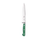 Giesser since 1776 - Made in Germany - Coltello trinciante, forgiato, verde, Skyline Green, 18 cm, coltello da prosciutto rivettato, inossidabile, lavabile in lavastoviglie