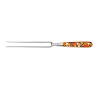 Giesser since 1776 - Made in Germany - Forchetta tranciante, 21 cm, Spicy Orange, PremiumCut Fork No 1, forchetta da carne, manico in acrilico, esotico, inossidabile, posata da barbecue tedesca