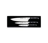 Giesser since 1776 - Made in Germany - Set di coltelli da 3 pezzi, resistenti al calore, neio, set di coltelli da cucina, forgiati, inossidabili, set di coltelli affilati tedeschi