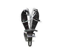 Giesser since 1776 - Made in Germany - Sharp easy, affilacoltelli, con supporto, acciaino, doppia funzione, nero, 9980 s